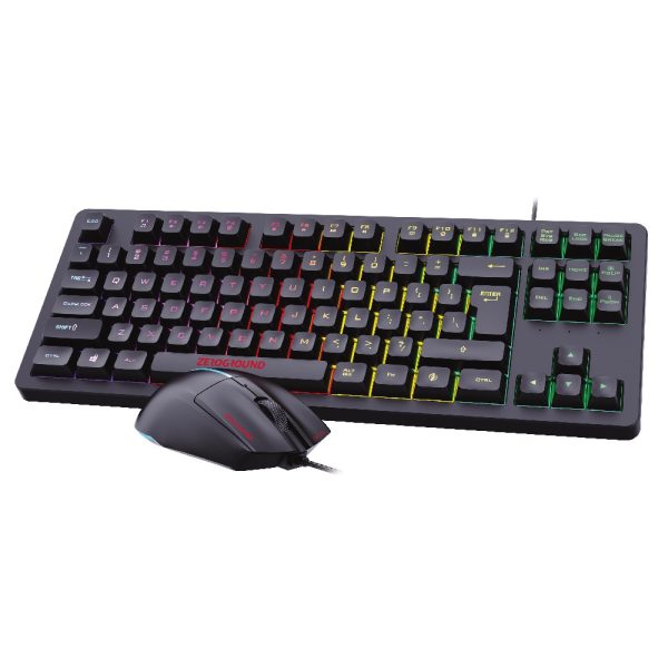 Gaming set 2 in 1 Keyboard + Mouse  Zeroground SOKI v3.0 με RGB φωτισμό
(US Layout)