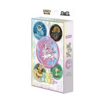 Pokémon TCG: Scarlet & Violet - Terastal Gathering Eevee Evolutions Badge Set Blind Box - Simplified Chinese