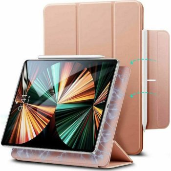 Θήκη Book ESR Rebound Magnetic Flip Cover Δερματίνης για Apple iPad Pro 12.9 (2021-2022) - Air 13 (2024) - Rose Gold
