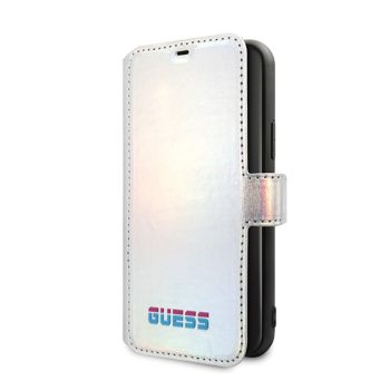 Θήκη  Book Guess Iridescent για Apple iPhone 11 Pro Max - Ασημί